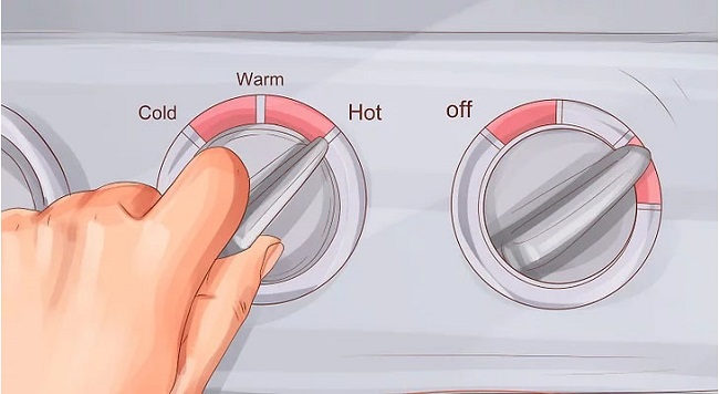 Chọn chế độ giặt nước nóng